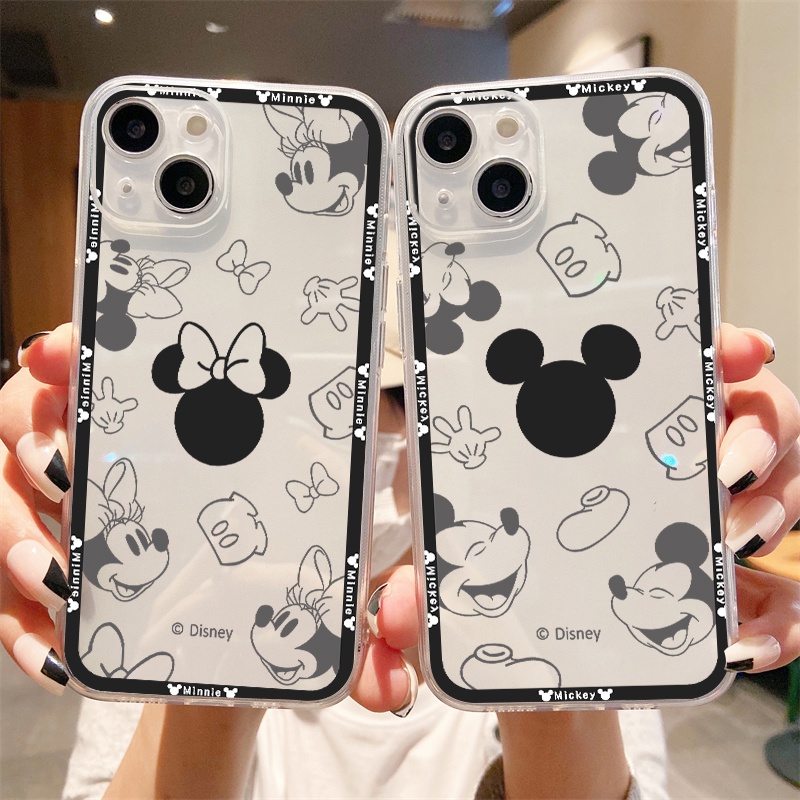 Disney Ốp Điện Thoại TPU Dẻo In mickey minnie IPhone 12 PRO 12Promax mini 11 PRO 11PROMAX 13 PRO 13PROMAX Xs Max XR 7 8 Plus