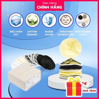 Miếng Lót Thấm Sữa Giặt Được NatureBond💝FREESHIP💝 FDA Hoa Kì Cotton Tre Tự Nhiên