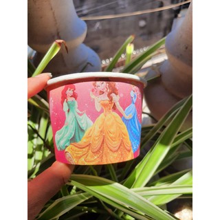Set 50 cốc giấy đựng kem nắp cầu