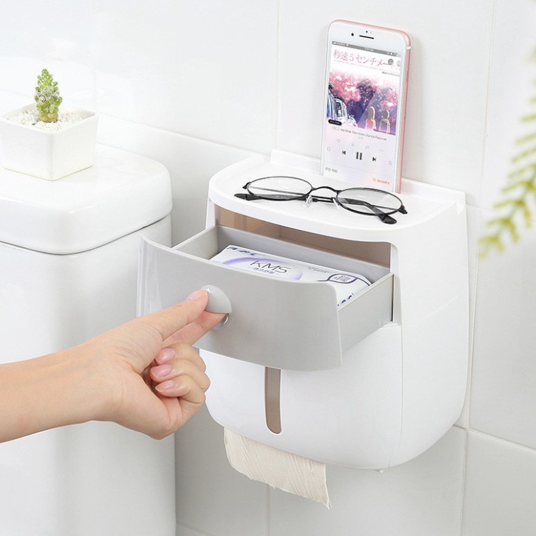 Hộp đựng giấy vệ sinh có ngăn kéo Ecoco 1804