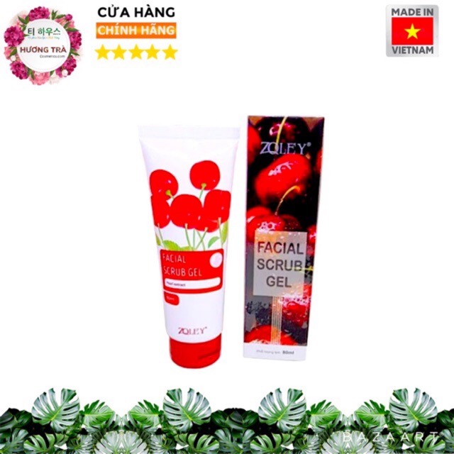 Gel tẩy tế bào chết hương cherry ZOLEY FACIAL SCRUB 80ml