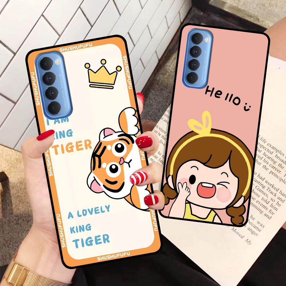 Ốp Oppo Reno4 /  Reno4 Pro / Reno 4 in hình mickey, hổ, kingtiger siêu rẻ T19 - T24