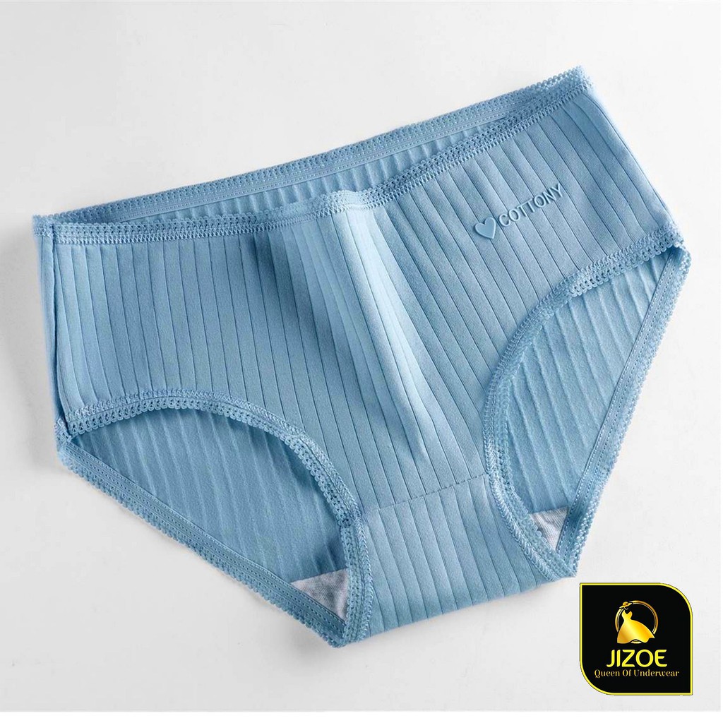 Quần lót nữ 100% cotton ren eo gợi cảm xuất Nhật giá rẻ QLT13