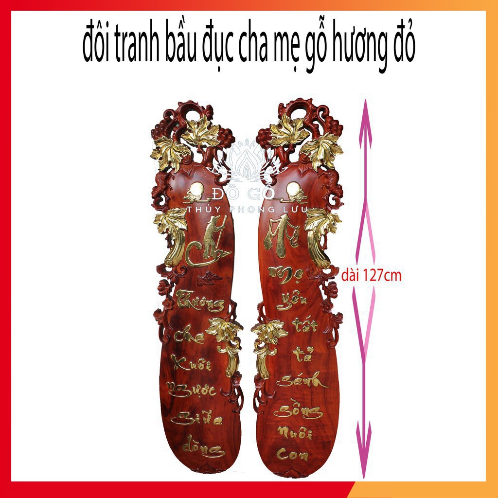 [Nội Thất HCM]  tranh cha mẹ dáng bầu-tranh gỗ ý nghĩa