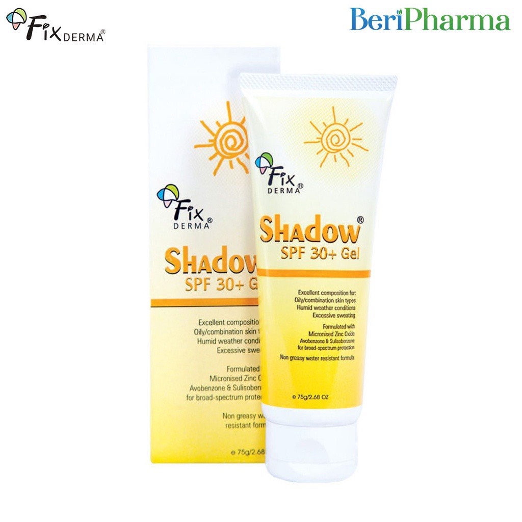 Fixderma Gel Chống Nắng Shadow Spf30+ Gel 75g