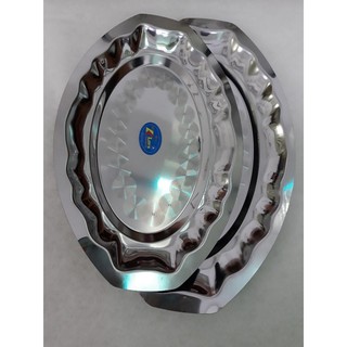 Dĩa hạt xoài inox cạn lòng