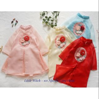 Áo dài cát tường cho bé gái