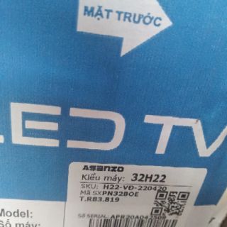 Tivi Led Asanzo3 32H21 32 Inch