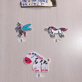 Sticker hủi hình ngựa hoạt hình phụ kiện may mặc trang trí quần áo, handmade,DIY