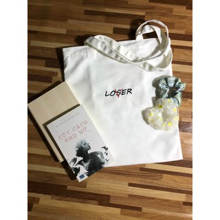 Túi thêu canvas thêu tên theo yêu cầu