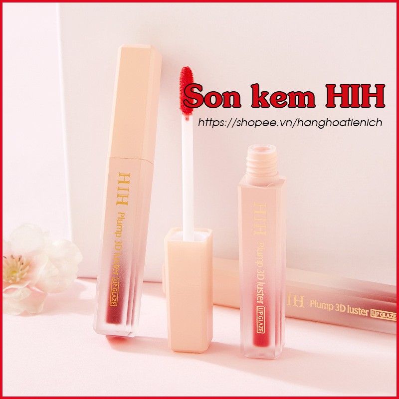 [Son kem Plump 3D luster HIH] - Son kem chính hãng siêu mịn giá rẻ - HSD 4 năm