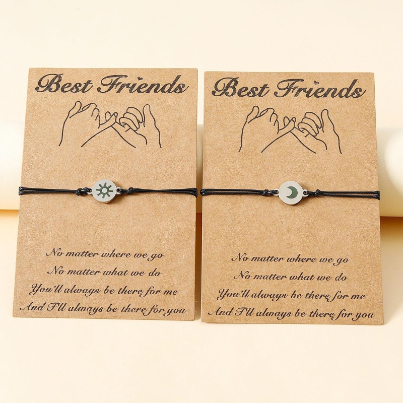 Flgo Set 2 Vòng Tay Tình Bạn Mặt Trời Mặt Trăng