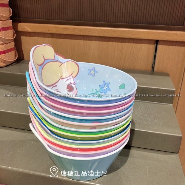 Chén ăn tô nhựa melamine Frozen Elsa Mickey Princess Car Disney nổi 3D cho trẻ em bé trai gái