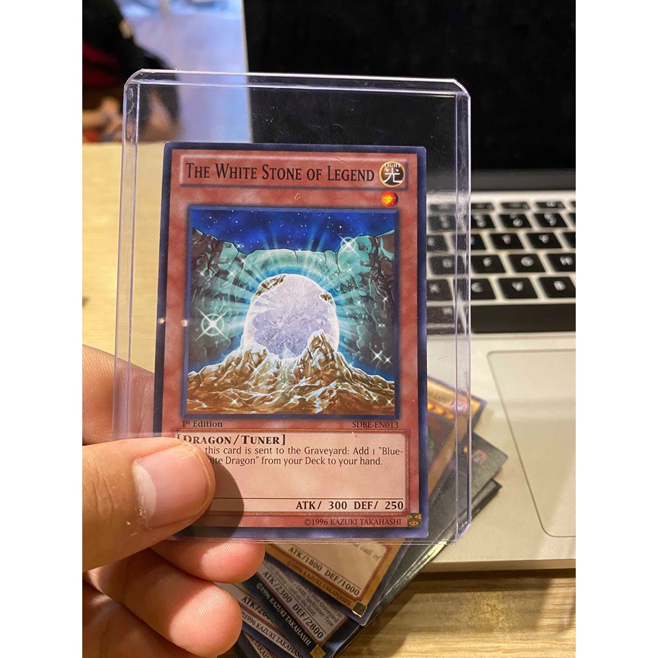 [ Dưa Hấu Yugioh ] Lá bài thẻ bài The White Stone Of Legend - Tặng bọc bài nhựa bảo quản