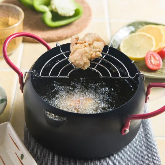 Nồi chiên lọc dầu kèm vỉ róc mỡ