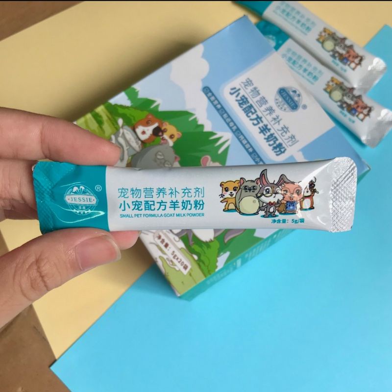 Bột Sữa Dê Jessie Bổ Sung Canxi Và Dinh Dưỡng Cho Hamster, Thỏ, Bọ, Thú Nhỏ