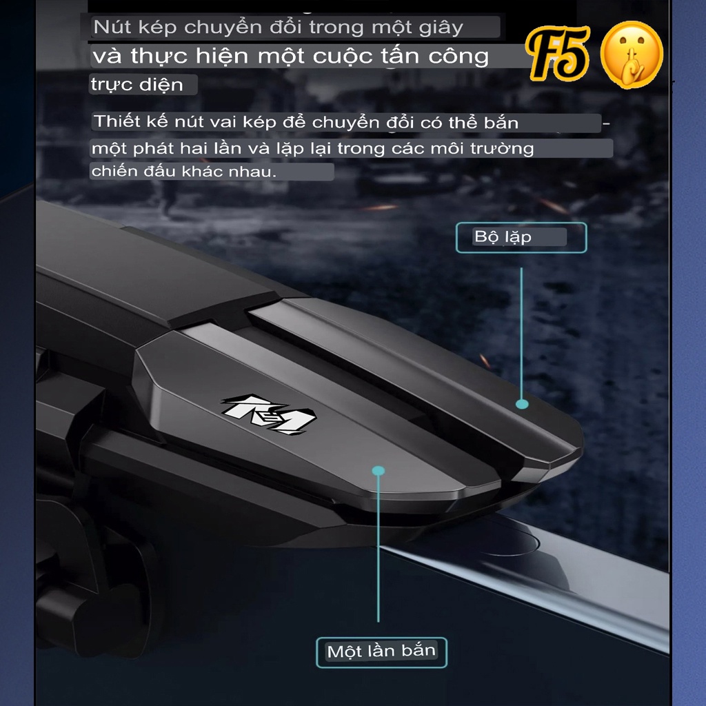 🆔Nút bắn pubg auto tap F5 bản nút kép 50 nhịp/giây nâng cấp JS27 phụ kiện chơi game mới chất lượng