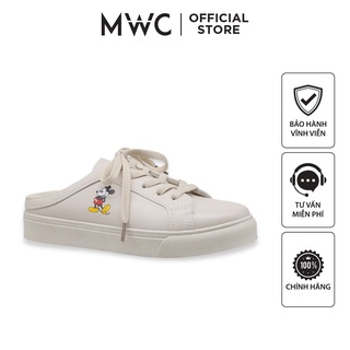 Giày MWC 0428 - Giày Sục Thể Thao Nữ, Sục Thể Thao Đế Cao 3CM In Hình Cute Trẻ Trung