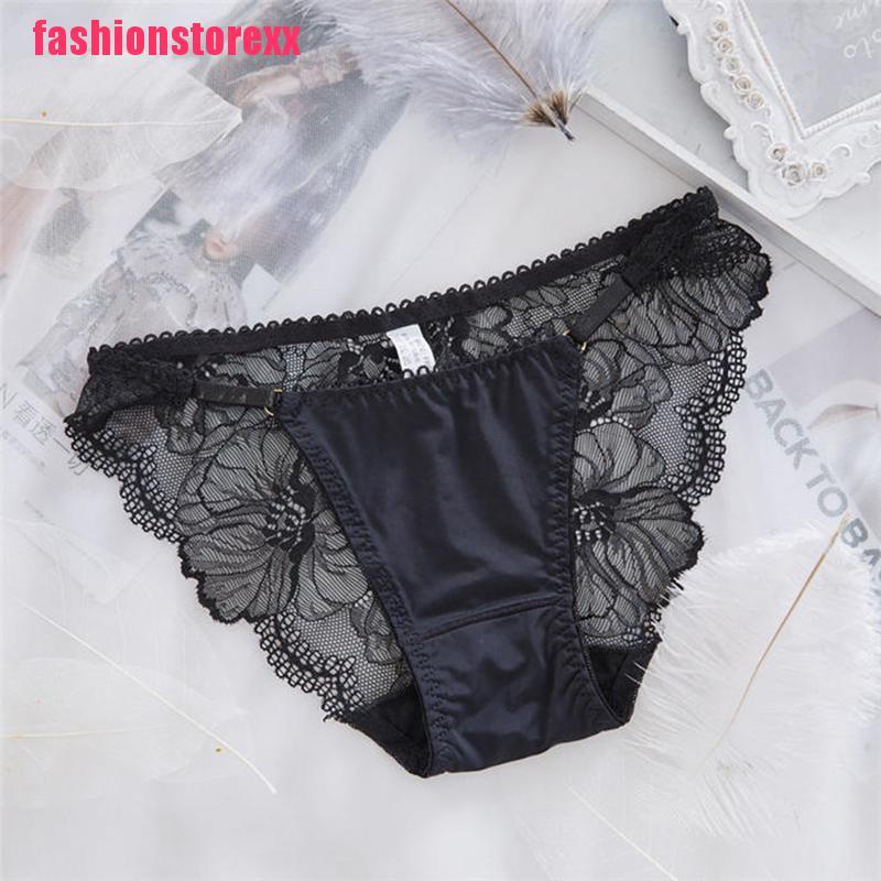 FA Sexy Transparent Panties Women Mesh Lace Solid Briefs Casual Seamless Underpanty | BigBuy360 - bigbuy360.vn