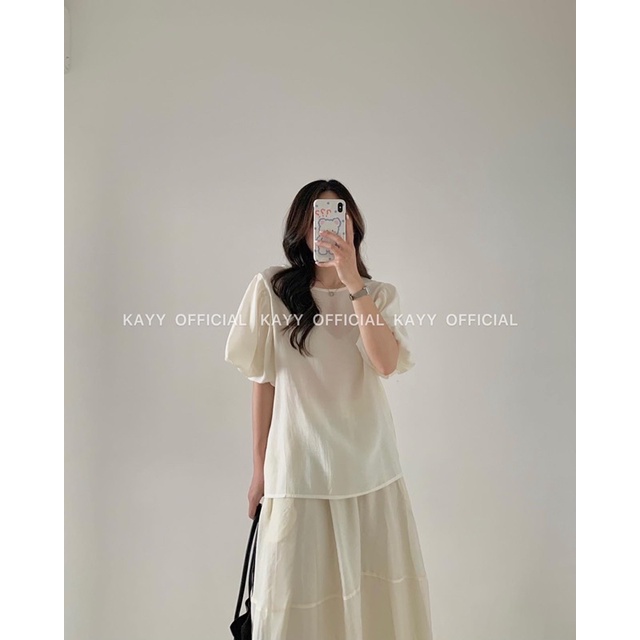 KAYY. Chân váy voan bồng nhiều màu dáng dài - Cv8938