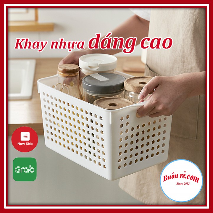 Khay nhựa Pháp dáng cao đựng đồ đa năng tiết kiệm diện tích Song Long 2617 Buôn Rẻ 01158