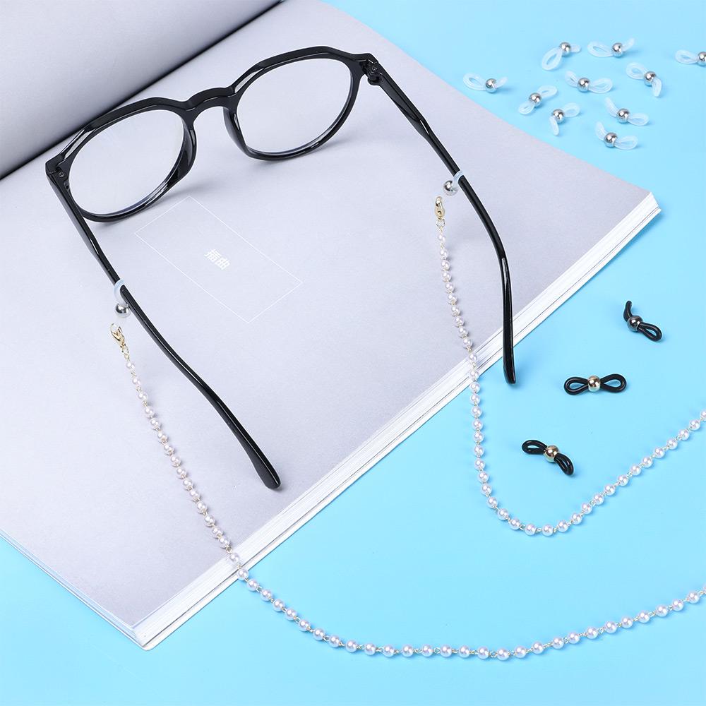 MOILYVN Set 50 Dây Đeo Mắt Kính Màu Trắng Đen Có Thể Điều Chỉnh Tiện Dụng Giá Đỡ