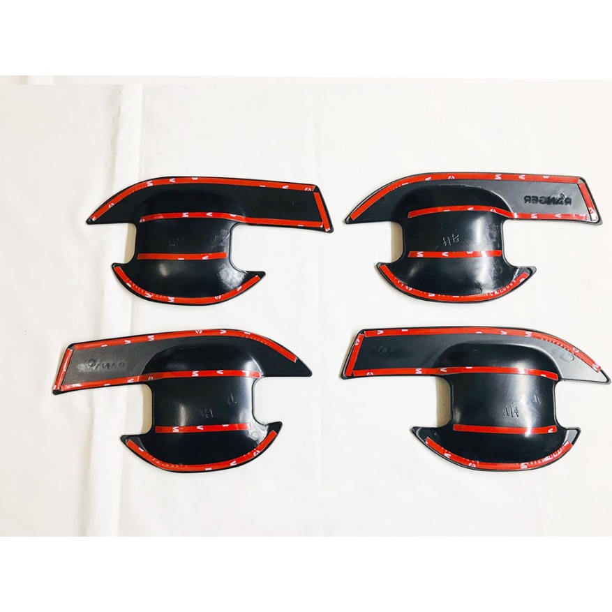 Ốp tay nắm, hõm cửa xe Ford Ranger 2014 -2021 nhựa đen cao cấp
