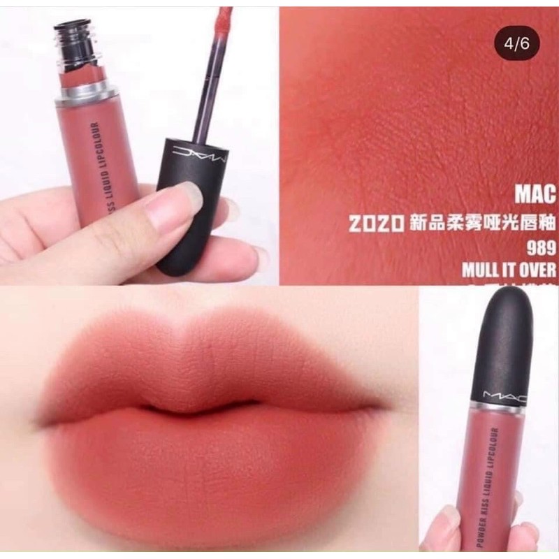 MAC Son Kem Lì MAC POWER KISS LIQUID LIPCOLOUR Mull it over, Devoted to chili, Marrakesh mere, Sorry not sorry - 5ml