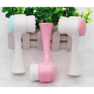 Cọ massage rửa mặt korea 2 đầu 3d gai silicon.