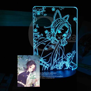 [ĐÈN NGỦ CỰC ĐẸP] Đèn Ngủ Kimetsu No Yaiba Trùng Trụ Kochou Shinobu Type 03