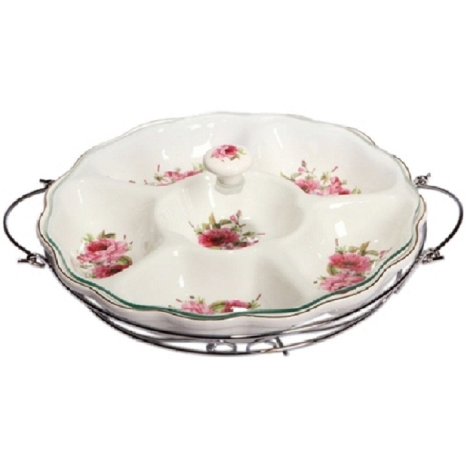 Khay đựng mứt, bánh kẹo bằng sứ