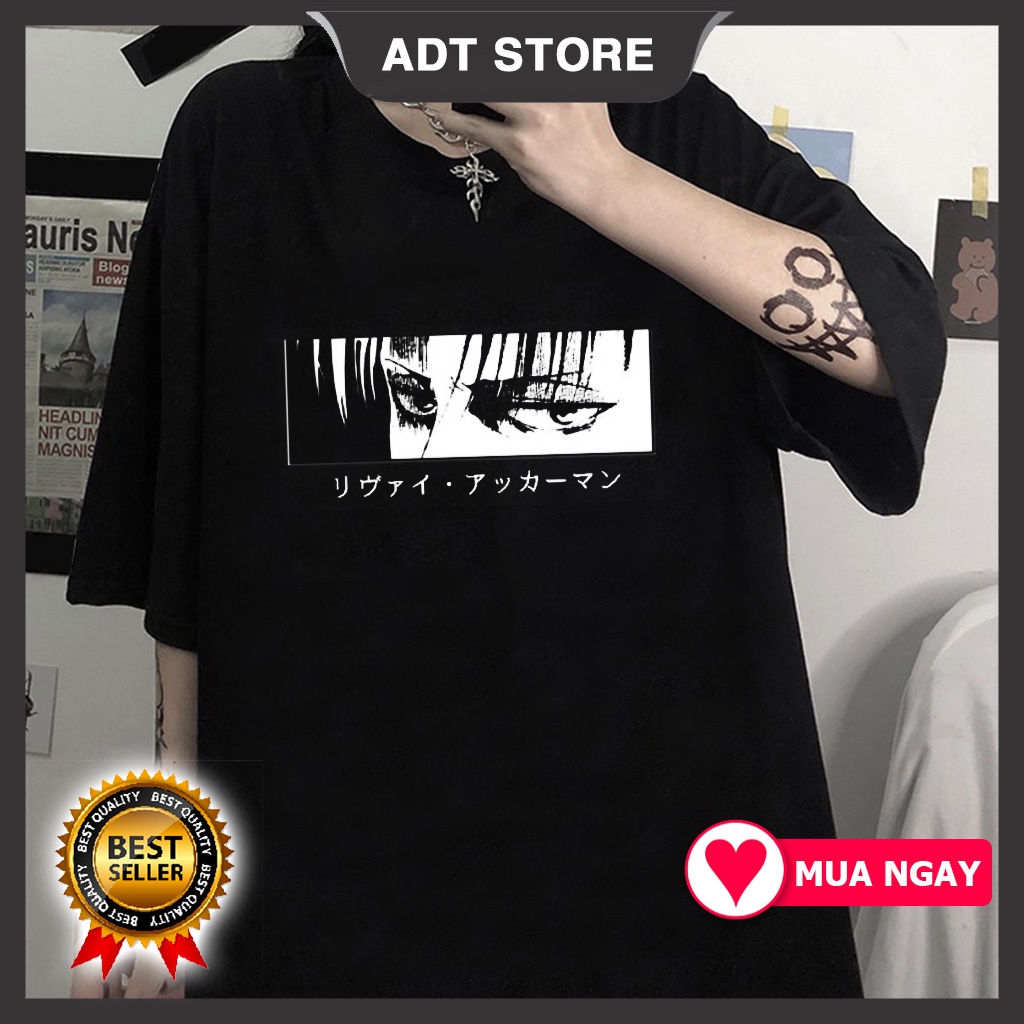 4 mẫu Áo Phông Attack On Titan Eren Yeager - Levi Ackerman Anime Manga mẫu mới cực chât siêu HOT bán chạy