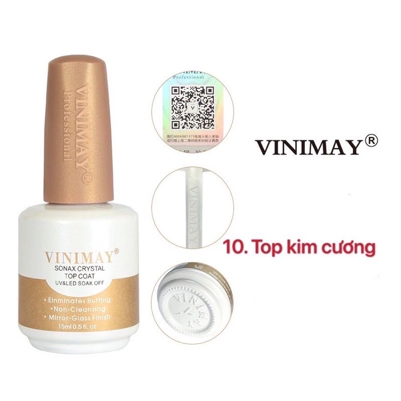 Top coat,Top Kim Cương ViNiMay,Chính Hãng