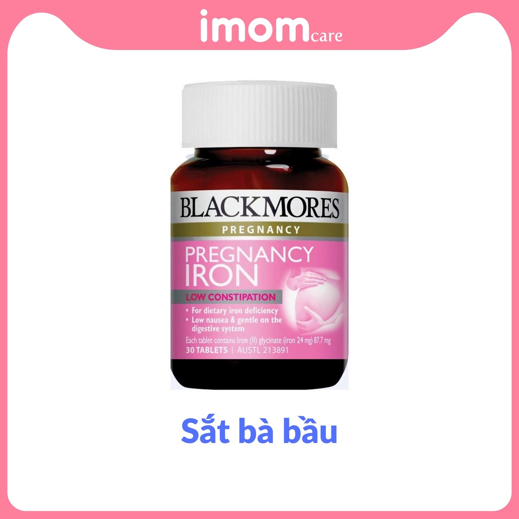 Sắt bầu Blackmores Pregnancy Iron Úc - 30 Viên