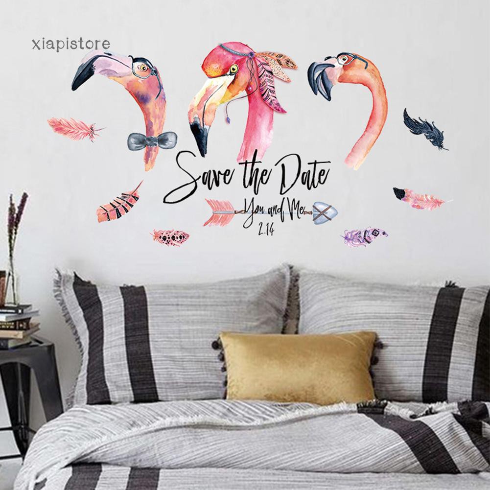 Miếng dán tường decal hình hồng hạt sơn nước trang trí cho ký niệm lễ tình nhân