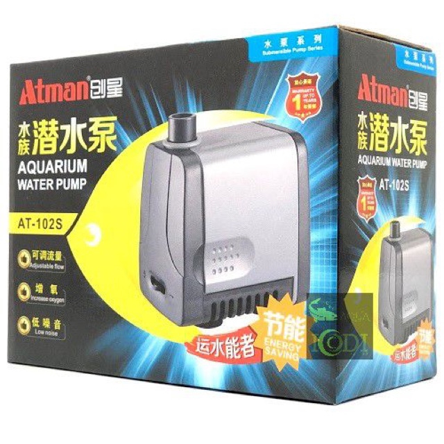 Máy bơm nước Atman AT-102S 6W cao cấp cho hồ cá - HÀNG CÔNG TY