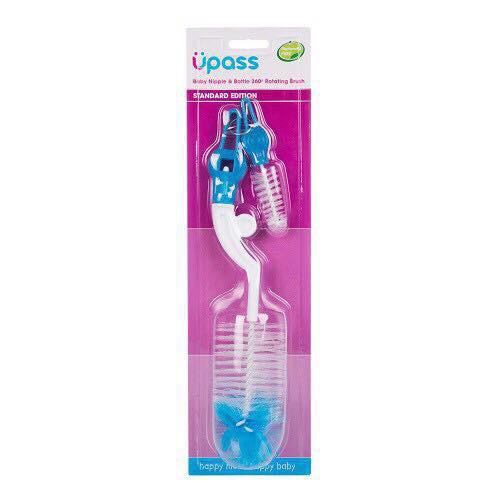 Cọ Rửa Bình Sữa Núm Ty Xoay 360 UPASS UP7005A - Hàng Chính Hãng