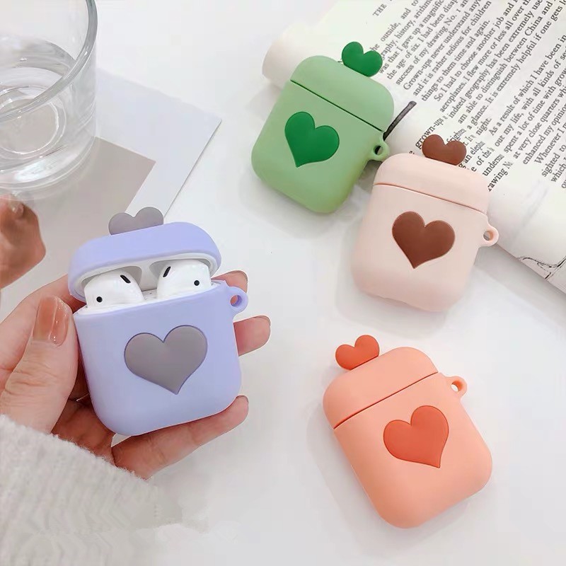 Case airpods bảo vệ tai nghe bluetooth airpod - Vỏ bảo vệ bao đựng tai nghe airpods 1/ 2/ inpods 12/ i12 silicon