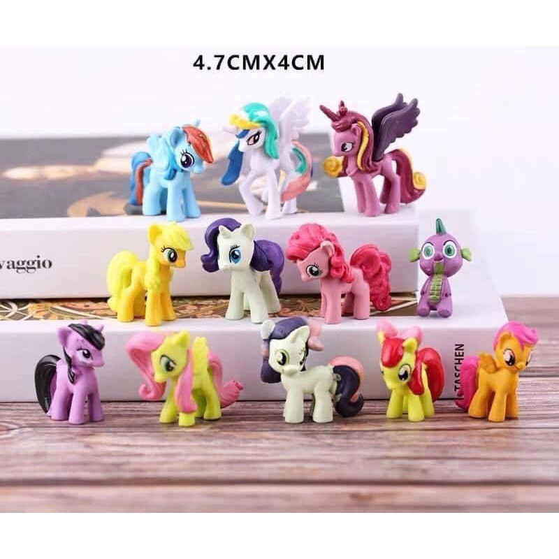 Ngựa Pony set 12 con