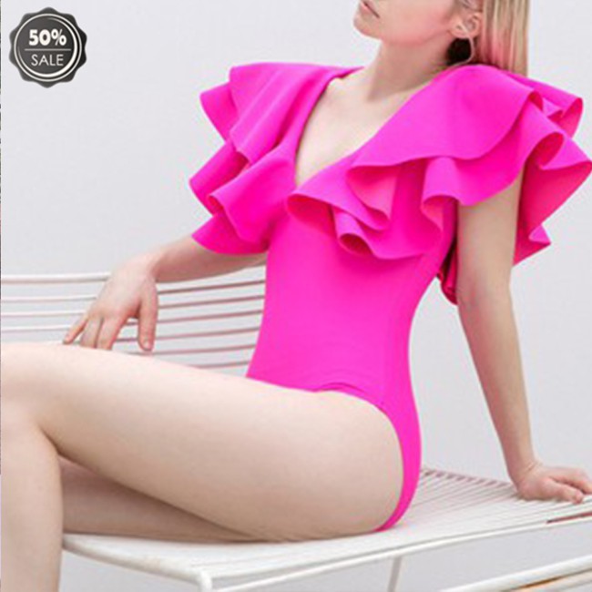 Đồ Bơi Một Mảnh Nhún Bèo Gợi Cảm Cho Nữ | BigBuy360 - bigbuy360.vn