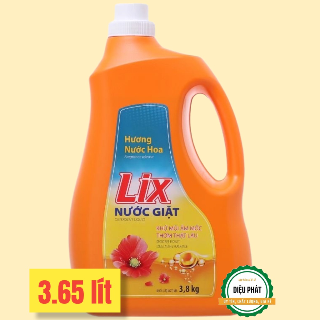 ⚡️ Nước Giặt Lix Hương Nước Hoa Chai 3.65 Lít