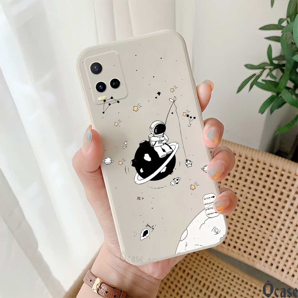 Ốp lưng Vivo Y21 / Y21s / Y21T / Y33s / Y33T / Y32 in hình Nasa và vũ trụ cạnh viền vuông có bảo vệ camera