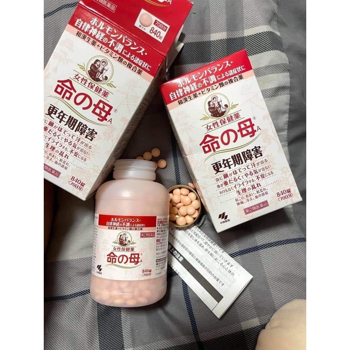 Viên Uống Tiền Mãn Kinh Kobayashi  Nhật Bản 840 viên