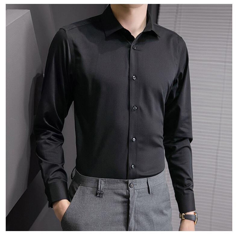 Áo sơ mi nam dài tay kiểu dáng công sở form Hàn Quốc cực đẹp