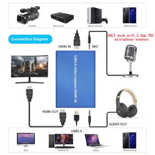 Thiết Bị Quay Video Chơi Game 4k Hdmi Usb 3.0 Hd 1080p 60fps