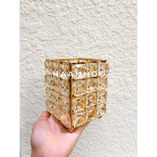 Cốc cọ pha lê vuông CC10