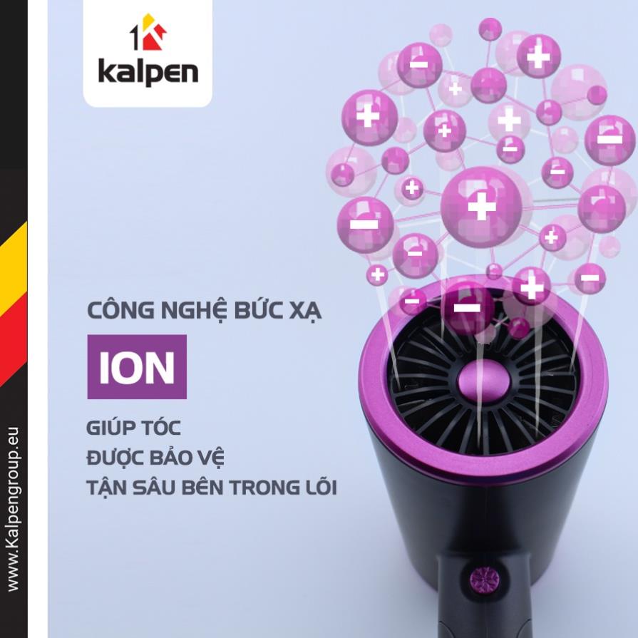 Máy Sấy Tóc KALPEN HDK-3601 HDK-3602 công suất 1800W sử dụng công nghệ bức xạ ion, bảo hành 24 tháng chính hãng