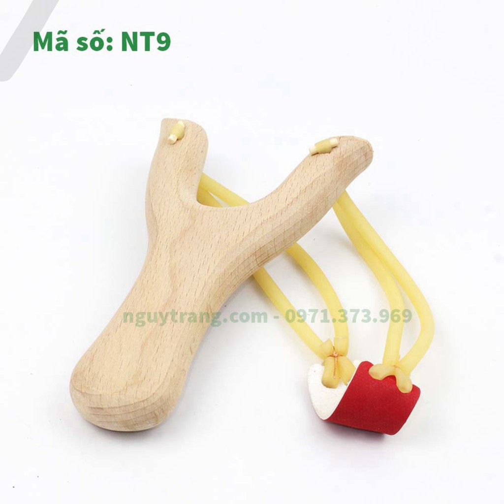 Ná cao su gỗ chắc chắn dây tròn thun ống slingshot dây đôi 3050 chính hãng