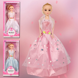 2 búp bê barbie đồ chơi kèm quần áo thời trang cho trẻ em gái