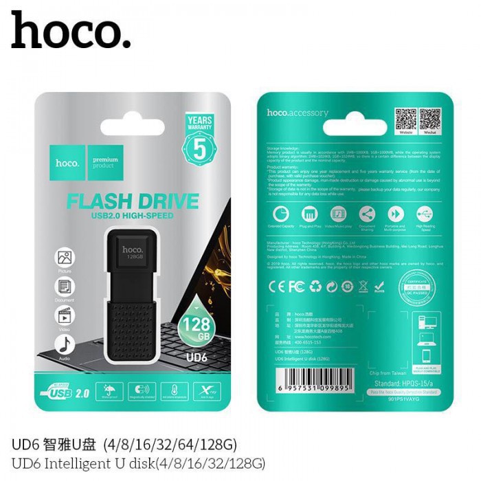 USB chính hãng, USB Hoco UD6 Intelligent 2.0 Chính Hãng - BH 5 Năm,  thiết kế thanh mảnh và gọn nhẹ, coppy siêu nhanh | BigBuy360 - bigbuy360.vn